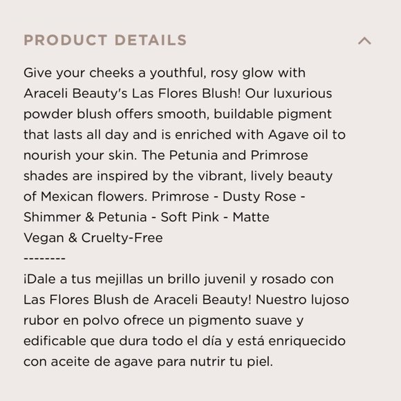 Araceli Beauty Las Flores Blush in Petunia & Primrose - Picture 7 of 9